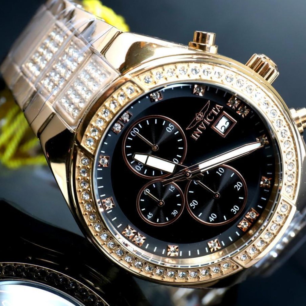 Rose Gold 18k Men's Date Indicator Watch